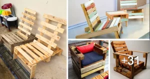 Diseños de Sillas de Madera Hechos con Pallet