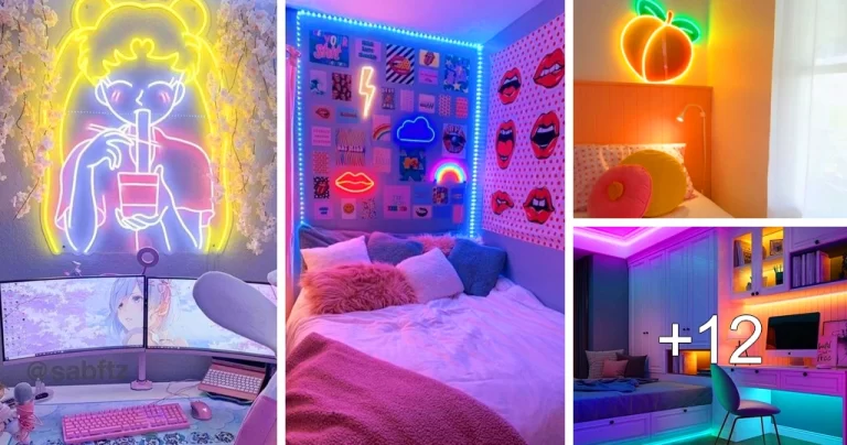 Lee más sobre el artículo Ideas de Dormitorios de Neón para Alegrar tu Decoración
