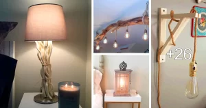 Ideas Creativas de Lámparas de Madera