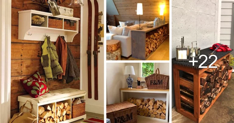 Read more about the article Ideas para Estantes y Almacenamiento de Leña