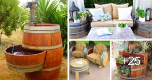 Ideas que Reutilizan Barriles de Vino Viejos