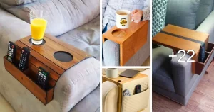Lee más sobre el artículo Ideas de Bandeja de Control y Portavasos para el Sofá