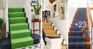 Ideas de Escaleras con Alfombras Llenas de Estilo