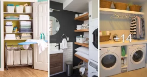 Ideas de Lavandería y Baño Juntos