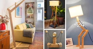 Ideas de Lámparas Creativas Hechos de Madera