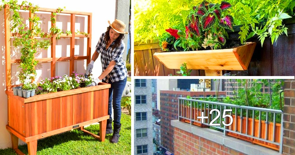 Ideas de Plantadores de Madera para el Jardín