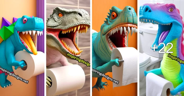 Read more about the article Soportes de Papel Higiénico con Forma de Dinosaurio